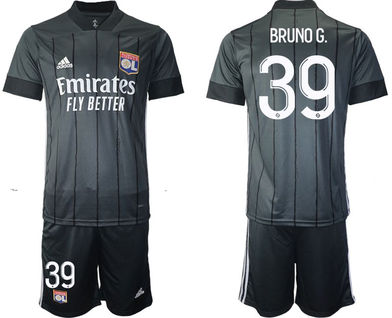 Men 2020-2021 club Olympique Lyonnais away #39 black Soccer Jerseys->other club jersey->Soccer Club Jersey